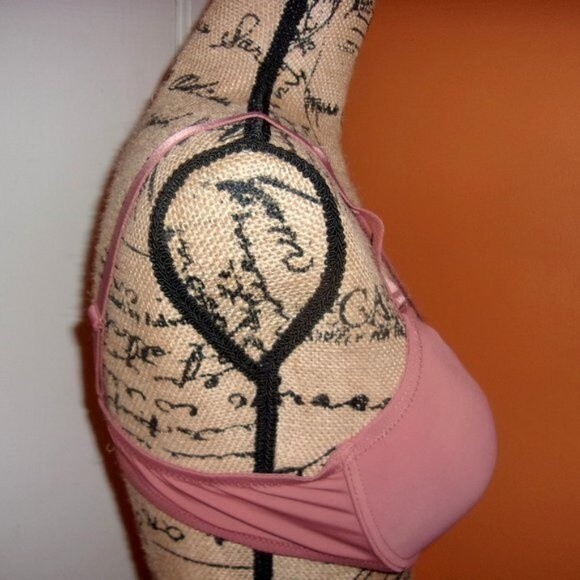 Youmita Cedarwood Plunge Cage Front 34C Bra & Medium V-Cut Bikini Panties NWT - Picture 8 of 11